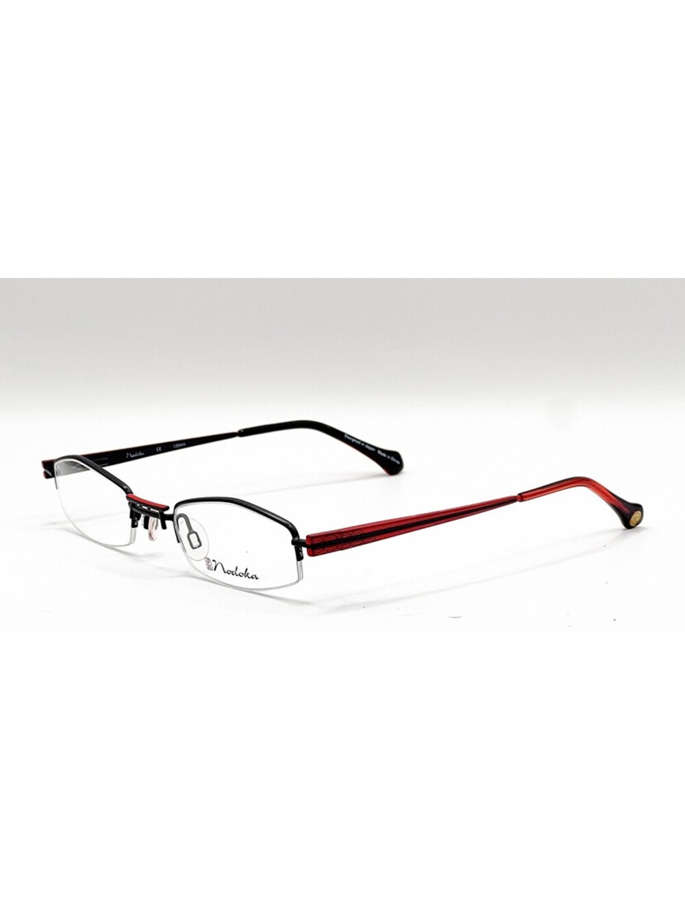 NEW NODOKA ND10125 BK BLACK AUTHENTIC EYEGLASSES 46-20